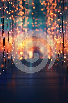 defocused bokeh lights creating a dreamy atmosphere