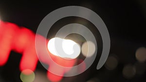 Defocused Bokeh Lights And Lens Flare, Abstract Light Background