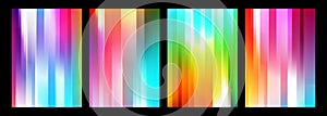 Defocused bright colored abstract backgrounds with vertical dynamic lines. photo