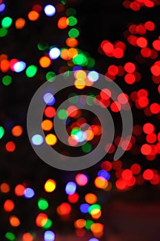 Defocused Christmas Lights