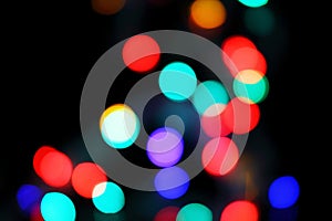 Defocused christmas lights background