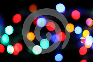 Defocused christmas lights background