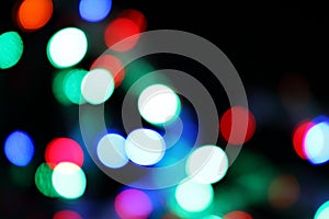 Defocused christmas lights background