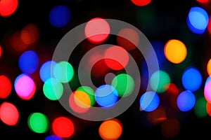 Defocused christmas lights background