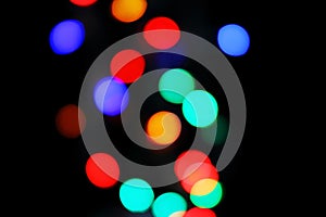 Defocused christmas lights background