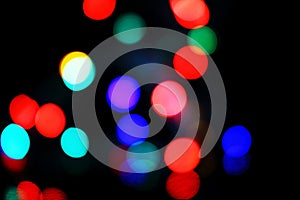 Defocused christmas lights background