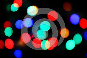 Defocused christmas lights background