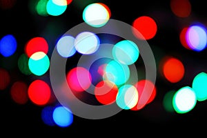 Defocused christmas lights background