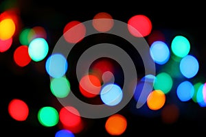 Defocused christmas lights background