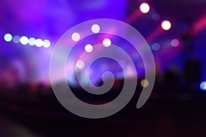 Defocused dark concert background