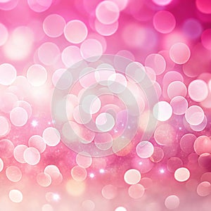 Defocused Dreamlike Gradient Pink Lights as Background