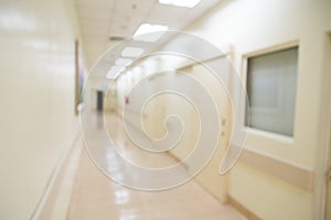 Defocused hospital corridor