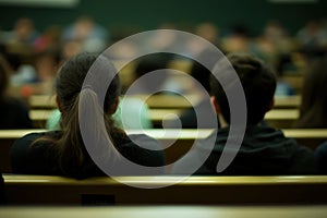 Abstract Blur University Lecture Hall Background photo