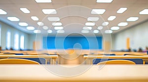Abstract Blur University Lecture Hall Background photo