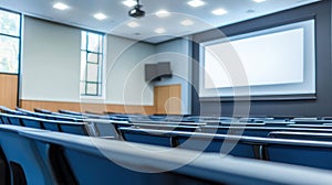 Abstract Blur University Lecture Hall Background photo