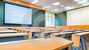 Abstract Blur University Lecture Hall Background photo