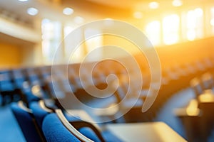Abstract Blur University Lecture Hall Background photo