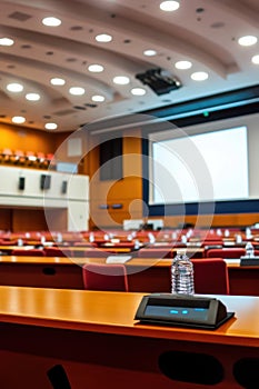 Abstract Blur University Lecture Hall Background photo