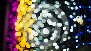 Defocused lights background abstract bokeh lights