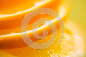 Defocused macro orange cuted background