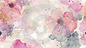 Defocused watercolour inspired florals with soft pastel hues and brushstrokes set a dreamy and playful tone in whimsical