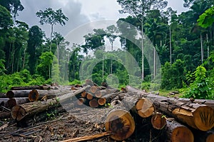 Deforestation and forestry in topical rain forests