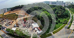 Deforestation for housing development