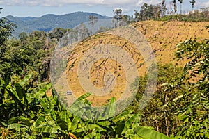 Deforestation near Luang Namtha town, La