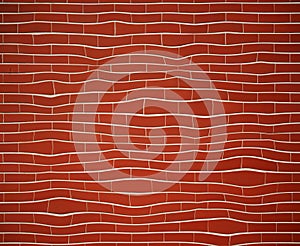 Deformated brick wall photo