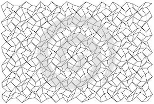 Deformed Grid Wave Lines Abstract Pattern Vector