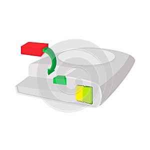 Defragment of computer hard drive icon