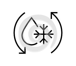 Defrost icon , Vector illustration