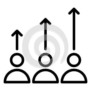 Deftness, employee ranking Vector icon which can easily modify