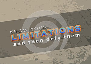 Defy your limitations photo