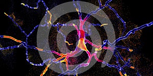 Degeneration of dopaminergic neuron, a key stage of development of Parkinson`s disease photo