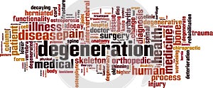 Degeneration word cloud