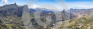 Degollada de Becerra viewpoint in Grand Canary island, Spain photo