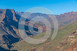 Degollada de La Yegua viewpoint at Gran Canaria, Canary islands, Spain