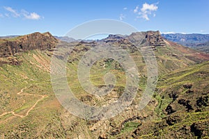Degollada de las Yeguas canyon in Canary Islands