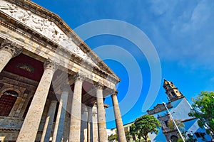 Degollado Theater Teatro Degollado located on the Liberation Plaza Plaza de Liberacion in Guadalajara, Mexico photo