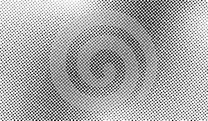 Degrade dot pattern. Gradation dots texture. Halftone fade gradient. Abstract bg. Faded black waves isolated on white background