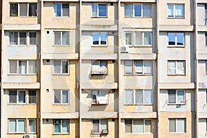 Degraded apartments in tower building