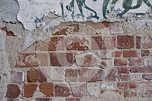 Degraded Brick Wall Texture