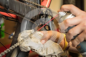 Degreasing bicycle chain