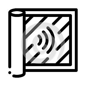 Degree of audibility icon vector outline illustration