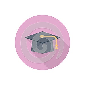 Degree vector flat colour icon