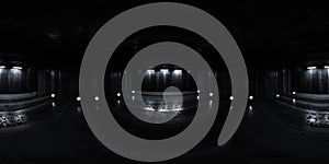  360grado lleno ambiente de oscuro concreto sótano el lugar las luces gráficos tridimensionales renderizados por computadora ilustraciones 