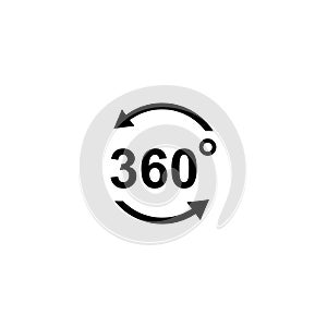 360degree icon vector design symbol