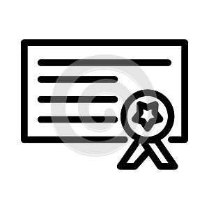 Degree vector thin line   icon