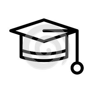 Degree vector thin line icon